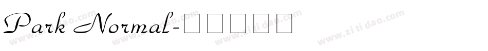 Park Normal字体转换